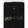 thumbnail image 3 of Sudadera con Capucha de Lana con Logo GAP para Hombre en Negro Verdadero Talla M, 3 of 4