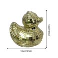 thumbnail image 2 of Szbaoan Mirror Glass Disco Duck Decoration for Home Themed Parties and Christmas Tree Ornament with Compact Sculpture Design and Inlaid Glass Material for Versatile Indoor Decorative Use, 2 of 5