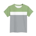 thumbnail image 4 of T-Shirt pour Enfants, Manches Courtes à Col Rond avec Motif Imprimé, Haut de Sport Décontracté pour Garçons et Filles 2-13 Ans, 4 of 6