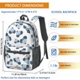 thumbnail image 2 of Police and Checkered White Pattern 17" Waterproof Oxford School Backpacks for Teens, S-Shape Padded Straps, for School, Travel, Hiking, Camping, 2 of 4