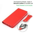 thumbnail image 3 of Wallet Case for iPhone 12 Mini with RFID Blocking Card Slots,Headset Winder,Flip Folio Magnetic Closure,Kickstand,Cash Pockets Wrist Strap Cover Case for iPhone 12 Mini 5.4",Red, 3 of 18