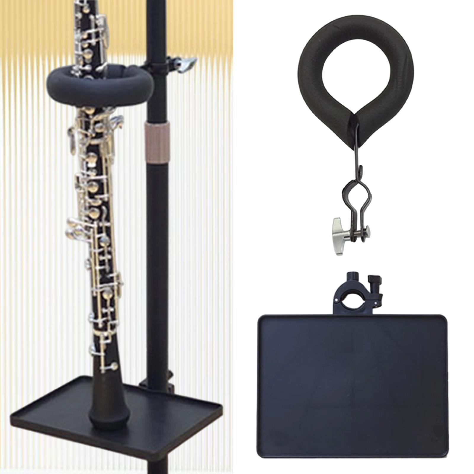 Music Stand Extension Rack Guitar Hanger Iron Material Adjustable Clip for Stage Performance Rehearsal Rooms