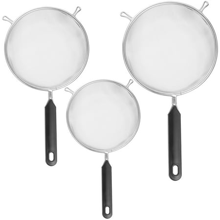

BESTONZON 3Pcs Household Straining Basket Strainer Spoon Mesh Colander Spoon Dumpling Straining Basket