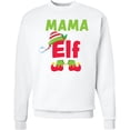 thumbnail image 2 of Inktastic Christmas Mama Elf Adult Sweatshirt, 2 of 4