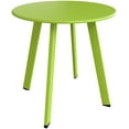 thumbnail image 2 of Grand Patio Indoor & Outdoor, Wiley Accent Table, Steel Powder Coated Round Patio Table, Square Legs, Lime Green, 2 of 7