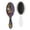 White-321, variant on Floral and Bee Artwork Hair Brush, Retro Tropical Flower Detangling Paddle Brush with Artistic Watercolor Pattern