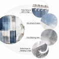 thumbnail image 6 of Navy Blue Grey Ombre Waterproof Fabric Shower Curtain,Modern Oil Painting Abstract Waterproof Fabric Shower Curtain for Bathroom Curtains Bathtubs Hotel Shower Curtains with 12 Hooks Extra Long 72x96, 6 of 8