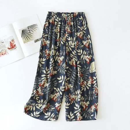 

Xerarch Capri Pants Women s Summer Thin Cool Cotton Pajamas Have Side Pockets To Wear Sunscreen Home Pants Loose Casual Home Pants Women s
