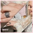 thumbnail image 2 of Silicone Wedding Rings for Women by Rinfit - Female Wedding Bands - Diamond Marquise & 4 Stackable Rings, 2 of 10