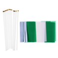 thumbnail image 4 of Guardoinrt 12PCS Flag Flags Banner Hand Waving National Flag Pride Flag Nigeria 1Set, 4 of 6