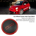 thumbnail image 4 of LLC Capuchon Central de Roue avec Garniture Chromée 68078419AC Résistant à la Chaleur Remplacement pour FIAT 500, 4 of 6