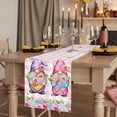 thumbnail image 2 of Table Runners 90 Inches Long Dress Scarves, Spring Gnomes Farmhouse Coffee/Dining/Kitchen Table Runner for Living Room, Botanical Flowers Leaf Pink Buffalo Check 13x90 Inch, 2 of 9
