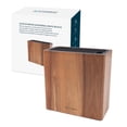 thumbnail image 1 of Bloque de cuchillos KITCHENDAO XL de madera de acacia universal con ranuras, 1 of 7