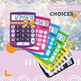 thumbnail image 6 of Catiga Electronics CD-8185 Dual Power Calculator, Large LCD & Buttons, 8 Digit, Purple, 6 of 6