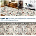 thumbnail image 7 of HOMERRY Washable 9' x 12' Area Rug for Living Room Farmhouse Modern Floral Beige Rug Non Slip Large Indoor Carpet, 7 of 7