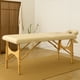 thumbnail image 2 of Cama de Masaje Acolchada Plegable Tipo Portafolio de Altura Ajustable con Estructura de Madera - Camilla Portatil para Masaje Fisioterapia Tatuajes Mediana Beige, 2 of 5