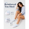 thumbnail image 2 of HIALTODAY No Show Socks Womens 6 pairs, Low Cut Invisible Cotton Ankle Socks for sport or leisure,Size 9-11, 2 of 5