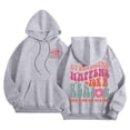 thumbnail image 4 of NinXxx Women's Oversized Hooded Sweatshirt Comfy Casual Lightweight Pullover Grey L, 4 of 4