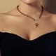 thumbnail image 4 of Adornos navideños, regalos navideños, collar de perlas navideñas, colgante de copo de nieve navideño, collar de cadena de clavícula personalizado, collar de festival de aleación, 4 of 6