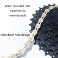 thumbnail image 3 of ZPAQI 1/2”X11/128" 10 11 Speed Ultralight Bicycle Chain Half-Hollow Mountain Road Bike 116-Links Chain MTB Parts, 3 of 11