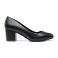 thumbnail image 4 of BURUDANI Women's Pumps Low Chunky Block Heel Dress Shoes Closed Toe Comfortable Heels, 4 of 7