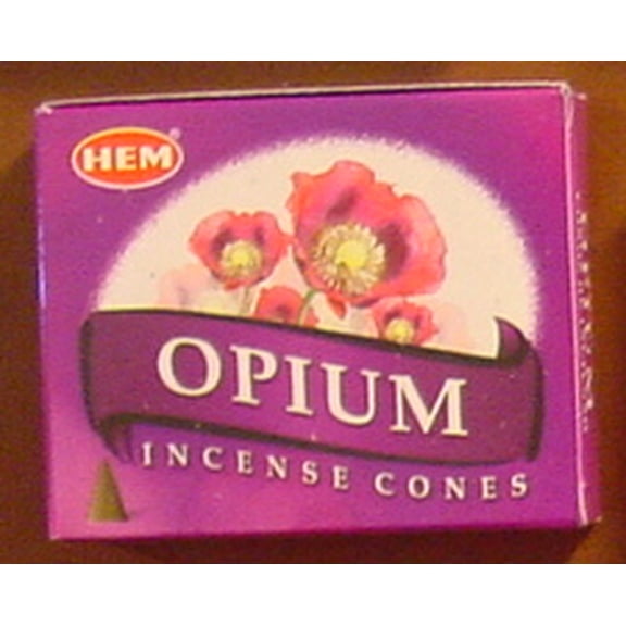Opium - Case of 12 Boxes, 10 Cones Each - HEM Incense From India
