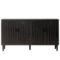 thumbnail image 3 of Black Accent Wooden Cabinet / All-Purpose for Kitchen and Entryway, 3 of 5