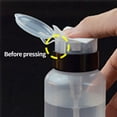 thumbnail image 3 of Empty Push Down Pump Bottle Clear Makeup Nail Polish Remover Dispenser Container Plastic Bottle 200ml, 3 of 6