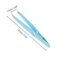 thumbnail image 2 of Unique Bargains 1 Pc Heart Style Eyebrow Tweezer for Bathroom Travel Hotel Blue Stainless Steel, 2 of 4