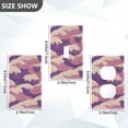 thumbnail image 7 of Yayeee Blank Wall Plate Cover 1-Gang 4.5"x2.7" Home Unused Decorative Outlet, Purple Wave Pattern, 7 of 7