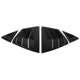 thumbnail image 1 of Persiana De Ventana Lateral Trasera, Negro Brillante, Ajuste Perfecto, Resistente, 1 Par De Persianas De Ventana ABS, Parasol Para XV80, 1 of 7