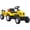 Yellow 065, variant on Yellow Kids Ride on Farm Tractor with Trailer, Manual Pedal Car for 3 Year Old Boys Girls, Metal and Plastic Construction, 52.4 Inch Long with Horn and Gardening Tools
