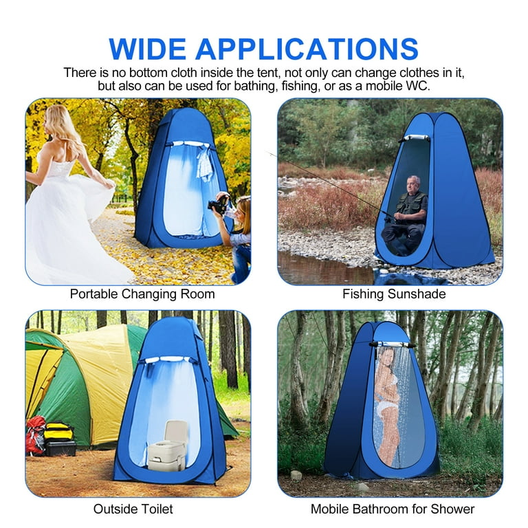 Portable Pop Up Privacy Tent Camping Toilet Changing Room Sun Rain Shelter with Carry Bag Walmart