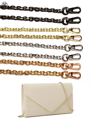 Mini Copper Purse Chains Shoulder Crossbody Strap Bag Accessories Charm Decoration Gold, 13