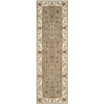 SAFAVIEH Chelsea Raeburn Traditional Wool Runner Rug, Sage/Ivory, 2'6" x 8'