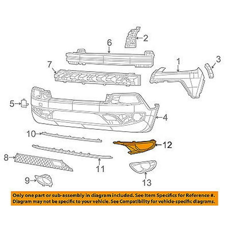 - Jeep CHRYSLER OEM 14-17 Cherokee Front Bumper-Trim Bezel Left 5QZ55XS9AA