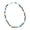 Colorful thousand fl, variant on Millefioris Bead Necklace for Women Hand Blown Glass Jewelry Italian Craftsmanship Neckchain Short Neck Accessories