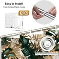 thumbnail image 5 of Green Hawaii Tropical Shower Curtain Tropical Leaves Plant Shower Fabric Shower Curtains for Bathroom Botanical Jungle Shower Curtain Set with 12 Hocks, 72x72 inch, 5 of 5