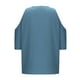 thumbnail image 4 of Vestidos Casuales Para Mujer, Blusas De Mujer De Moda Blusa holgada con hombros descubiertos y cuello redondo con mangas cortas para mujer, 4 of 6
