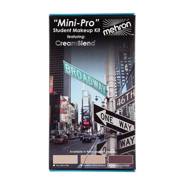 Kit de maquillaje Mehron Mini-Pro Student con paleta de crema de 8 colores