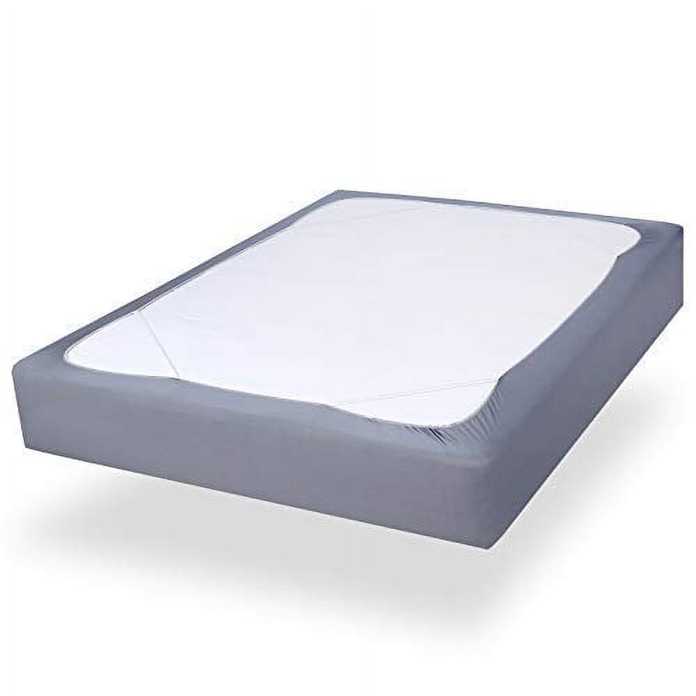 Box Spring Cover Queen Size Alternates for Bed Skirt Smooth and Elastic Woven Material Wrap Around 4 Sides of The Box Spring Wrinkle Fading