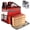 Red, variant on Food Delivery Bag,Large Insulated Backpack for Doordash/Uber Eeats, Expandable Cooler Bags for Bike/Motorcycle with Reflective Strip and Cup Holders,Reusable Pizza Food Delivery Bag with Hand Straps