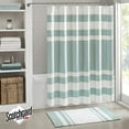 thumbnail image 1 of Madison Park Spa Waffle Shower Curtain With 3M Treatment - Water Repellent & Stain Resistant - Aqua - 72(W) X 72(L)- Machine Washable, 1 of 5