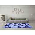 thumbnail image 3 of Ahgly Company Indoor Square Abstract Blue Modern Area Rugs, 8' Square, 3 of 4