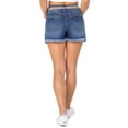 thumbnail image 2 of No Boundaries Junior Womens' Super High Rise Festival Jean Short with Belt, 2 of 4