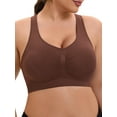 thumbnail image 4 of OWLCE Women's Wireless Bra Comfort  up to 44DD  No Underwire Unlined Cami Bra Seamless  Sports Bra  Valentine's Day  live  Breathable Daily Wear, 4 of 6