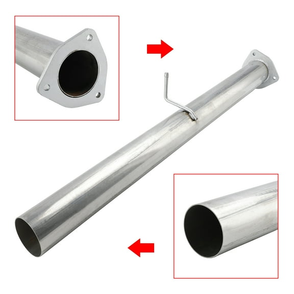 Jcarpart 4" DPF Race Exhaust Stainless Steel Pipe For 2007.5-2012 Dodge Ram 6.7 Cummins Diesel