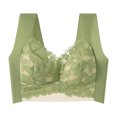 thumbnail image 1 of LOVZFMLL Soutien-Gorge pour Femme Soutien-Gorge Femme Couleur Unie Style Mince Aéré Grande Taille Beau Dos Soutiens-Gorge Sans Armature Vert TG, 1 of 8
