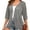 C1-Grey, variant on Demotime Womens Cardigan Lightweight Open Front 3/4 Sleeve Casual Soft Loose Fit Beach Cover Up Black L