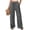 Dark Gray #037, variant on Wide Leg Linen Pants for Women Casual Drawstring Palazzo Pants Summer Vacation Beach Flowy Trousers with Pockets, S